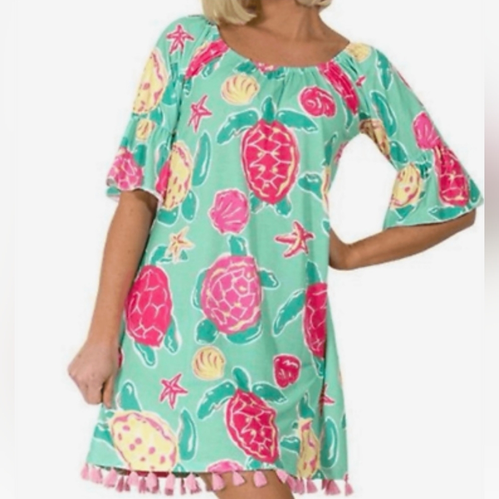 🆕️Simply Southern Turtle dress with Tassels.